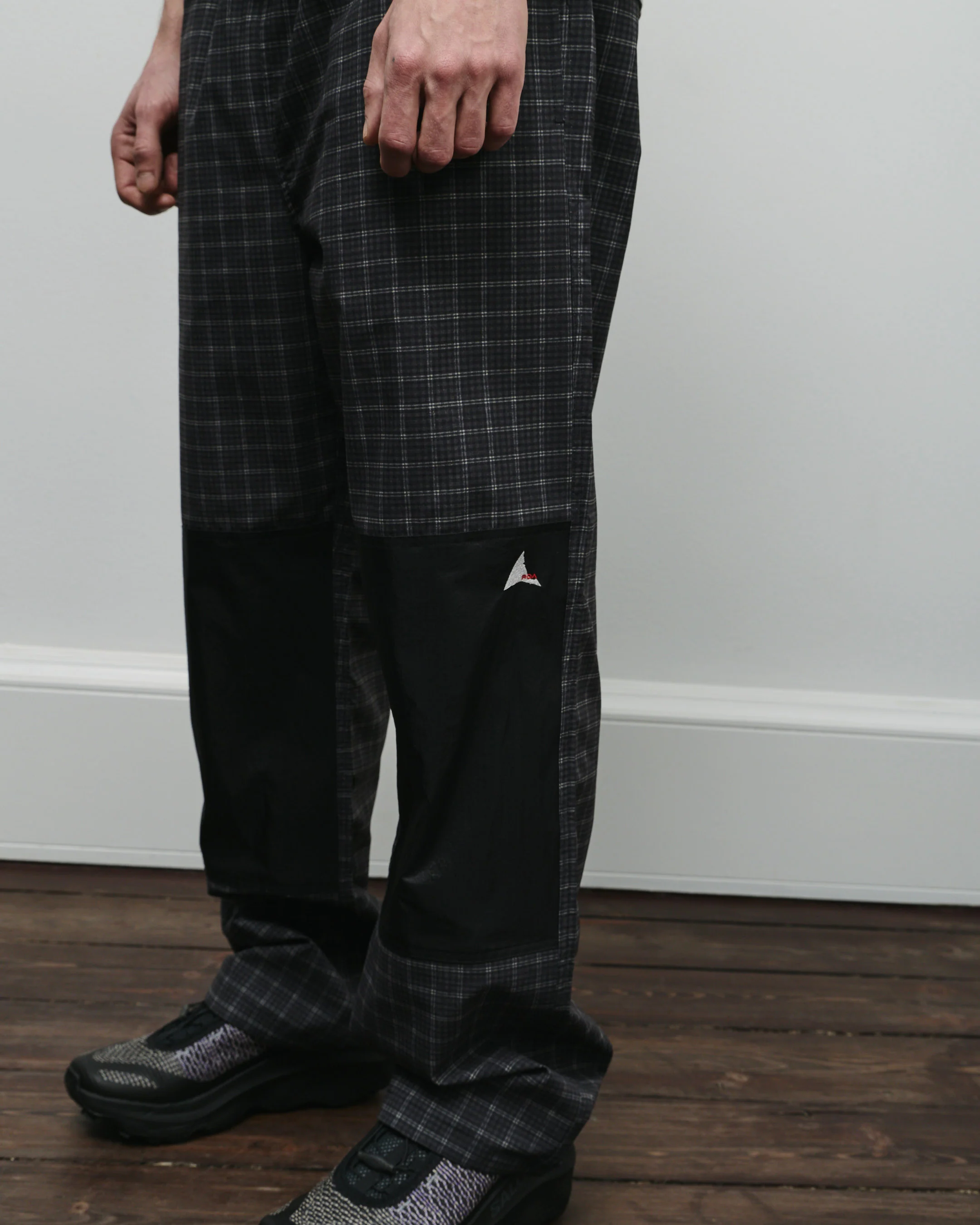 Aair Floweave Printed Check Elasticated Waist - Image 5