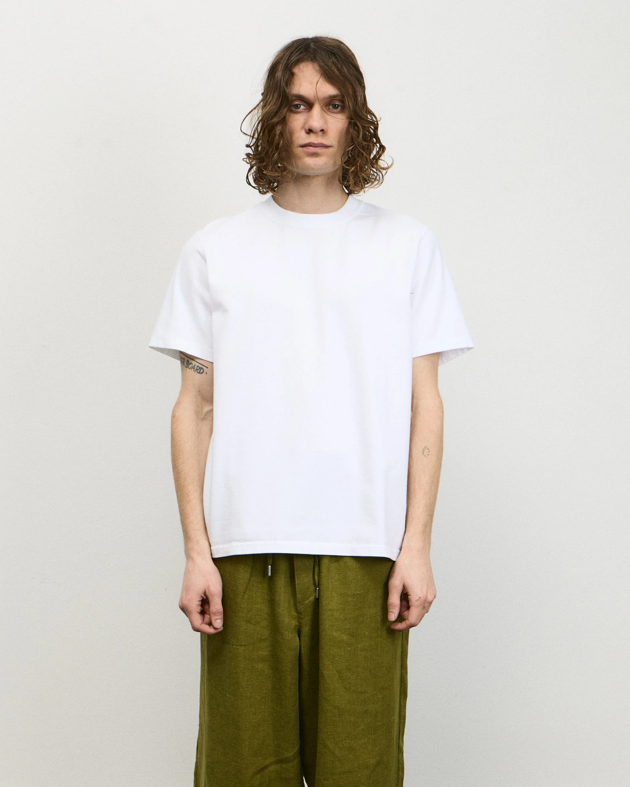 Faded Back Print T-shirt - White - Image 4