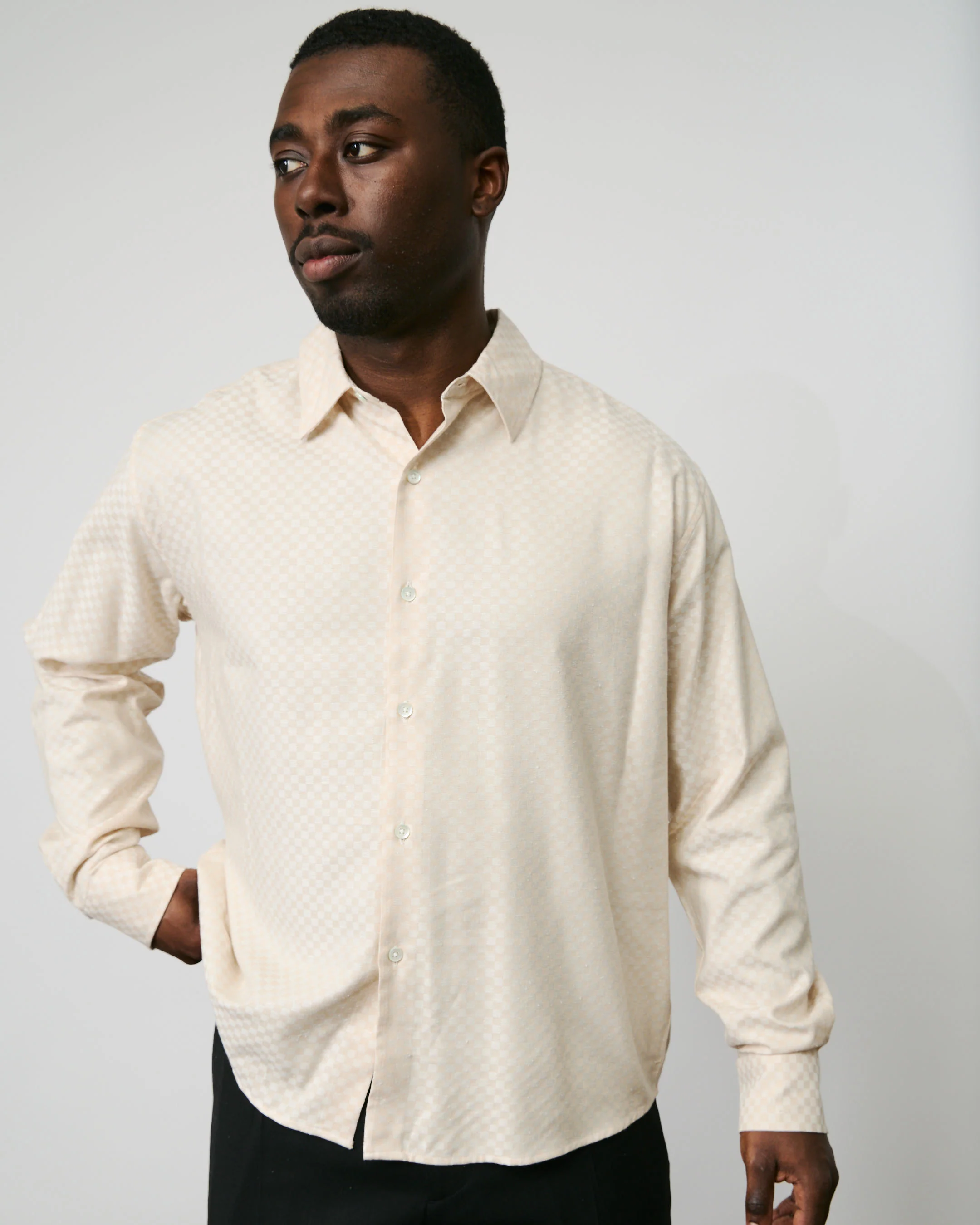 Find Shirt - Cream Check - Image 3