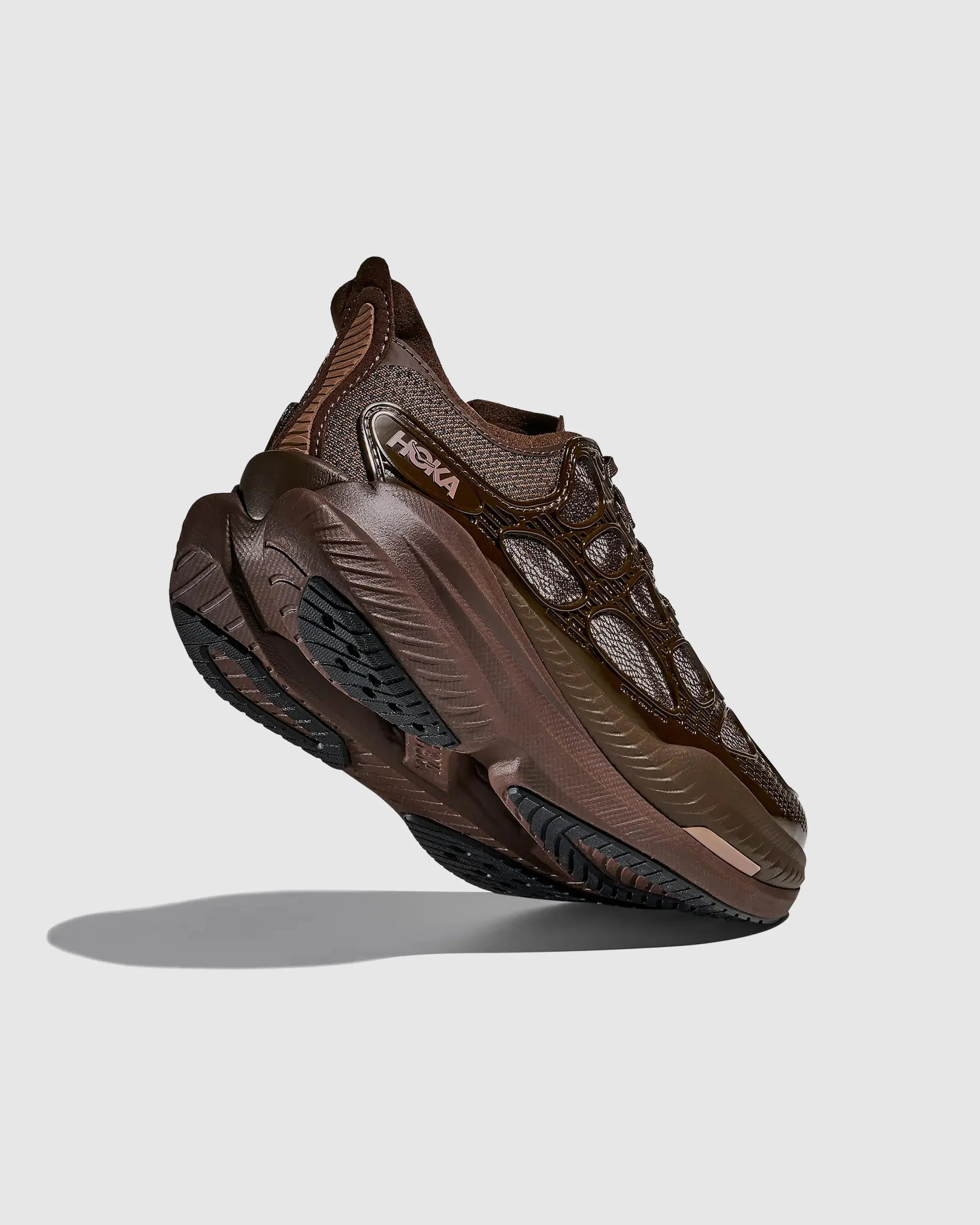 Hoka U Mach X Caged - Walnut/Soaring Blue - Image 3