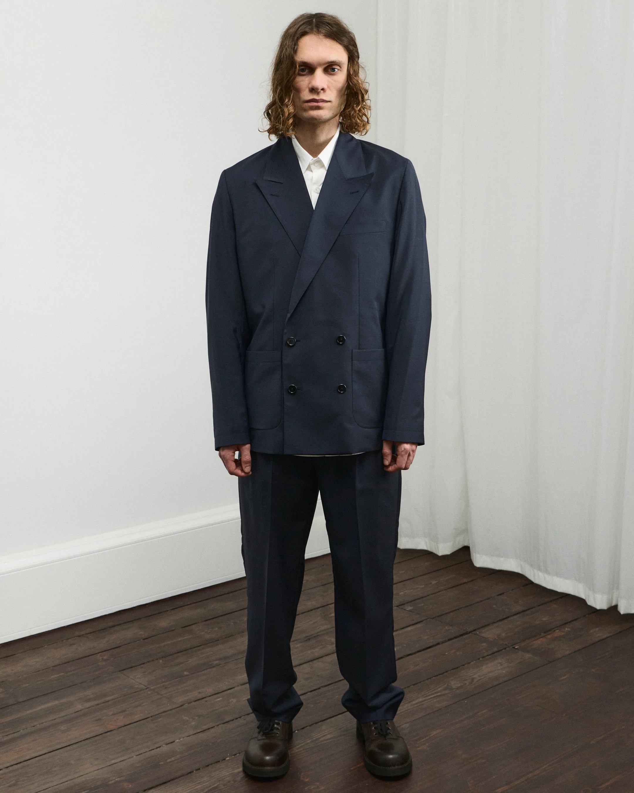 Kirk Unstructured Blazer - Midnight - Image 5