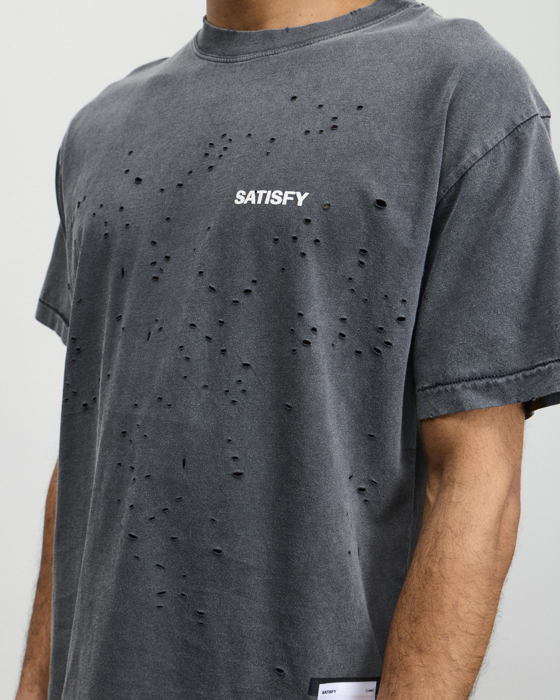 MothTech T-Shirt - Aged Black SAB - Image 5