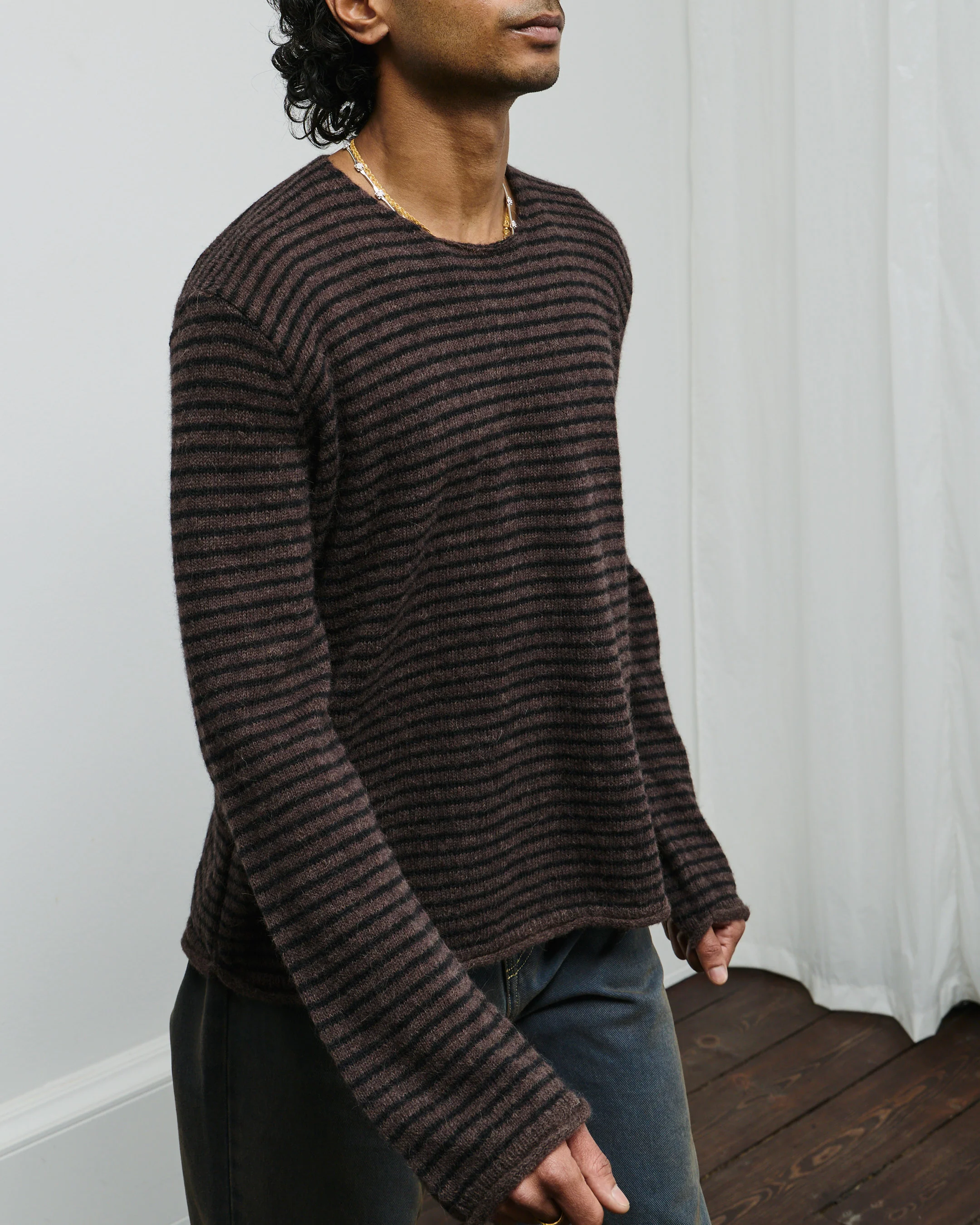 Rigid Popover - Dirt Stripe Fuzzy Alpaca - Image 4