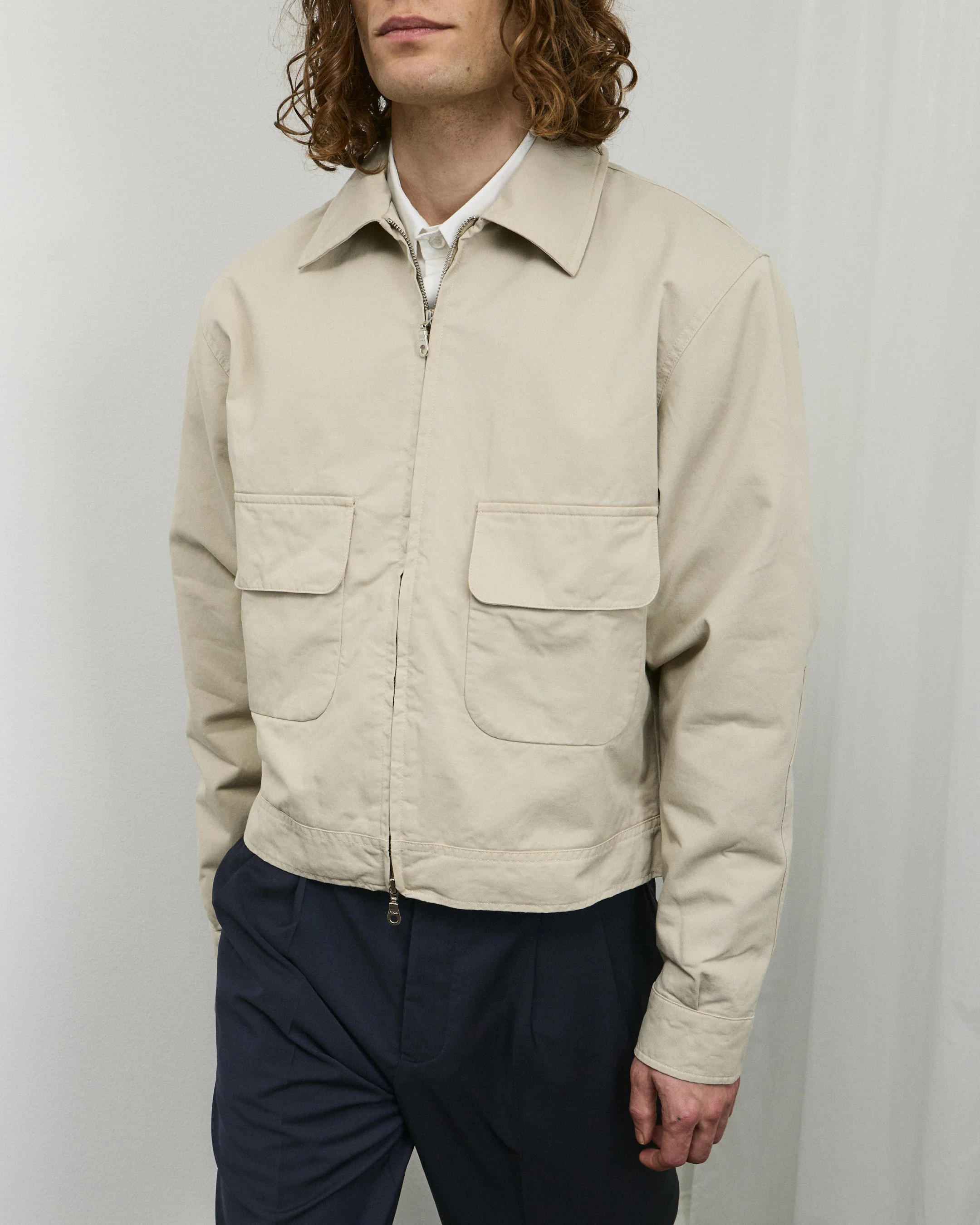 Washed Andover Jacket - Pale Khaki - Image 3