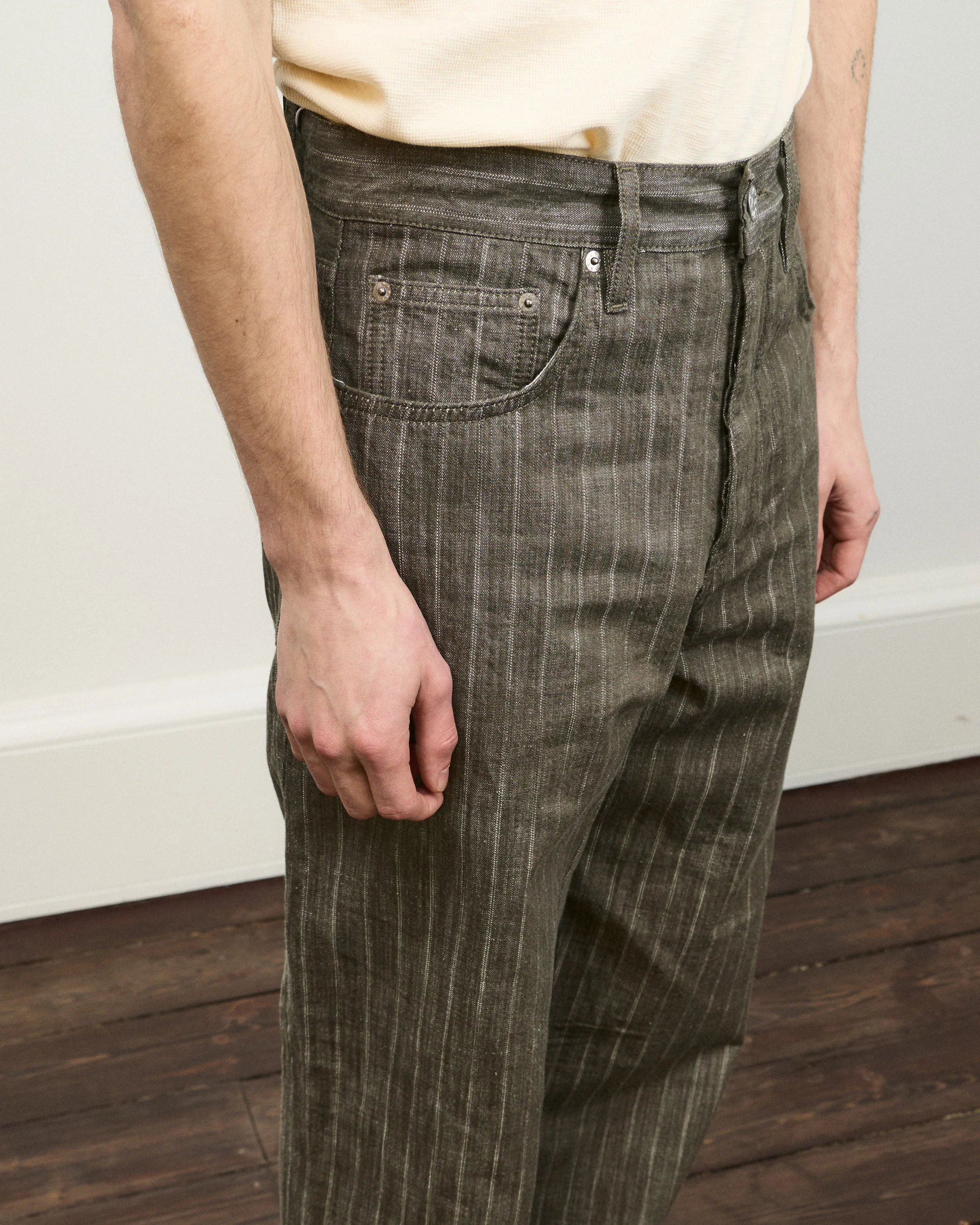 Wide Twist - Stripe Khaki - Image 4
