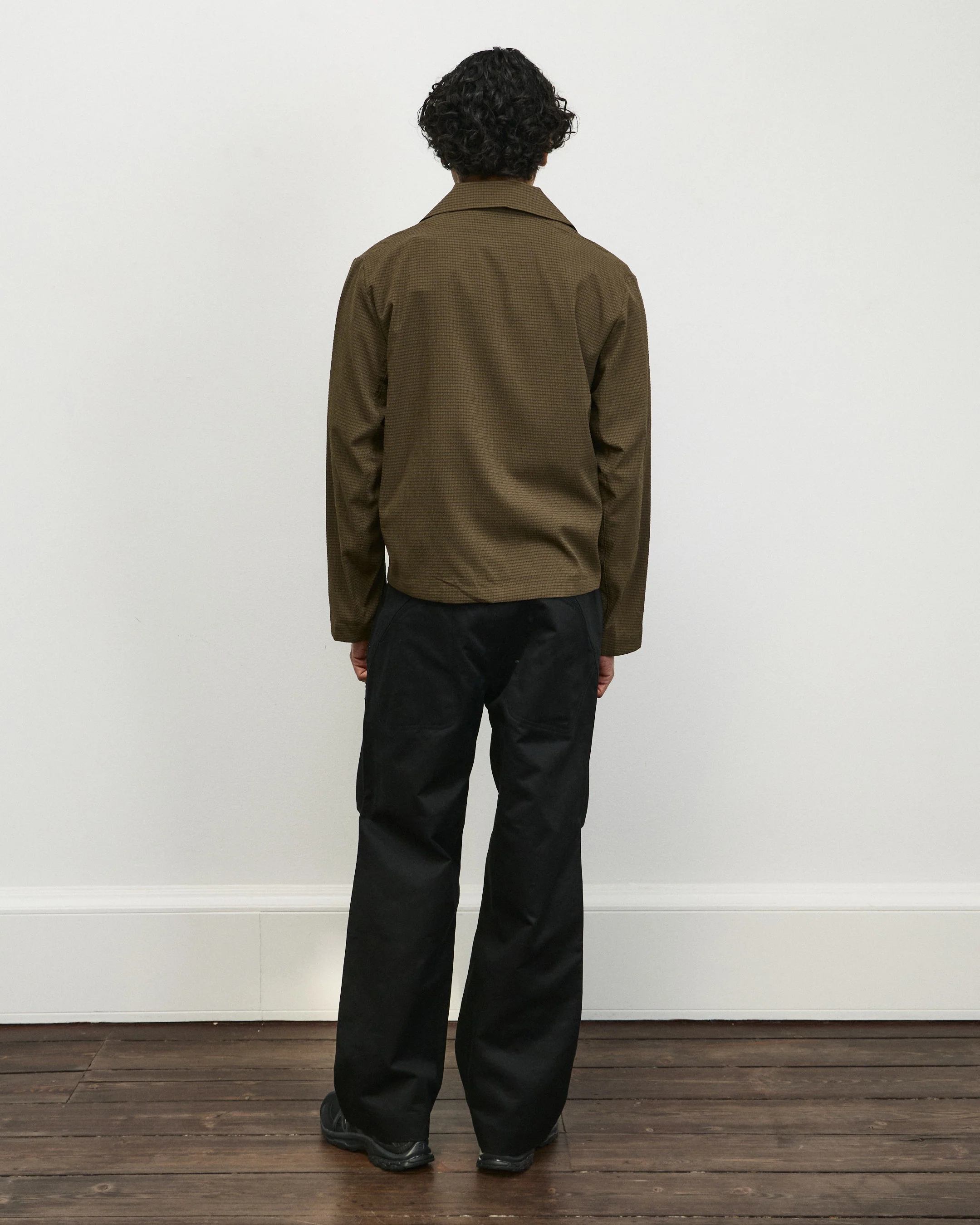 Wing Mesh Button Down - Olive Drab - Image 3