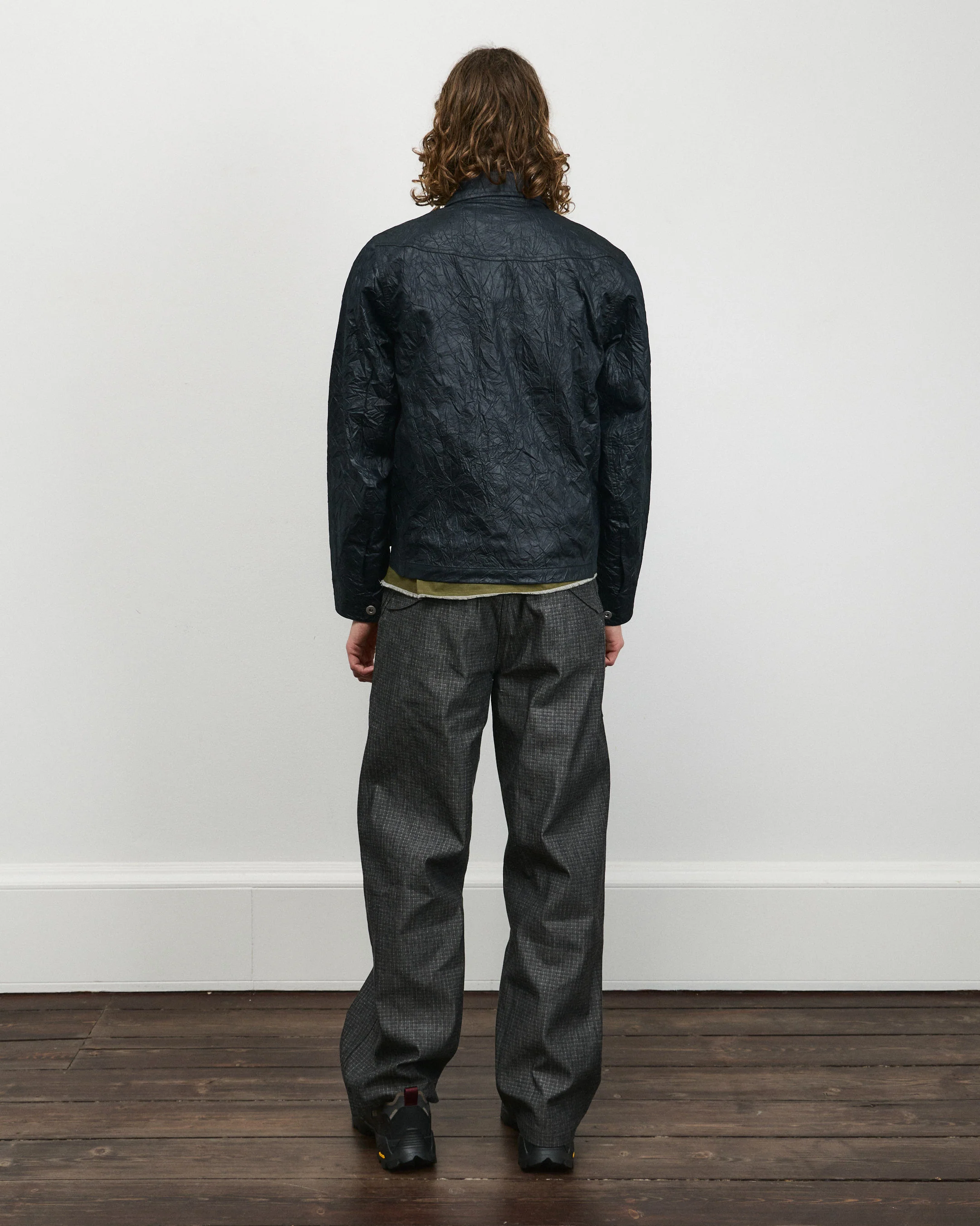 Wrinkle Welder Button Jacket - Black - Image 5